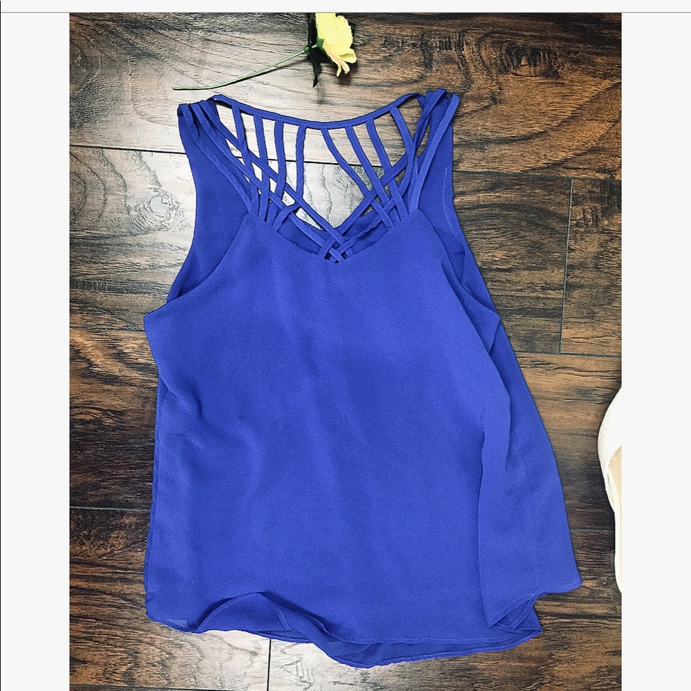 Like New Strappy Back Tank Top In S